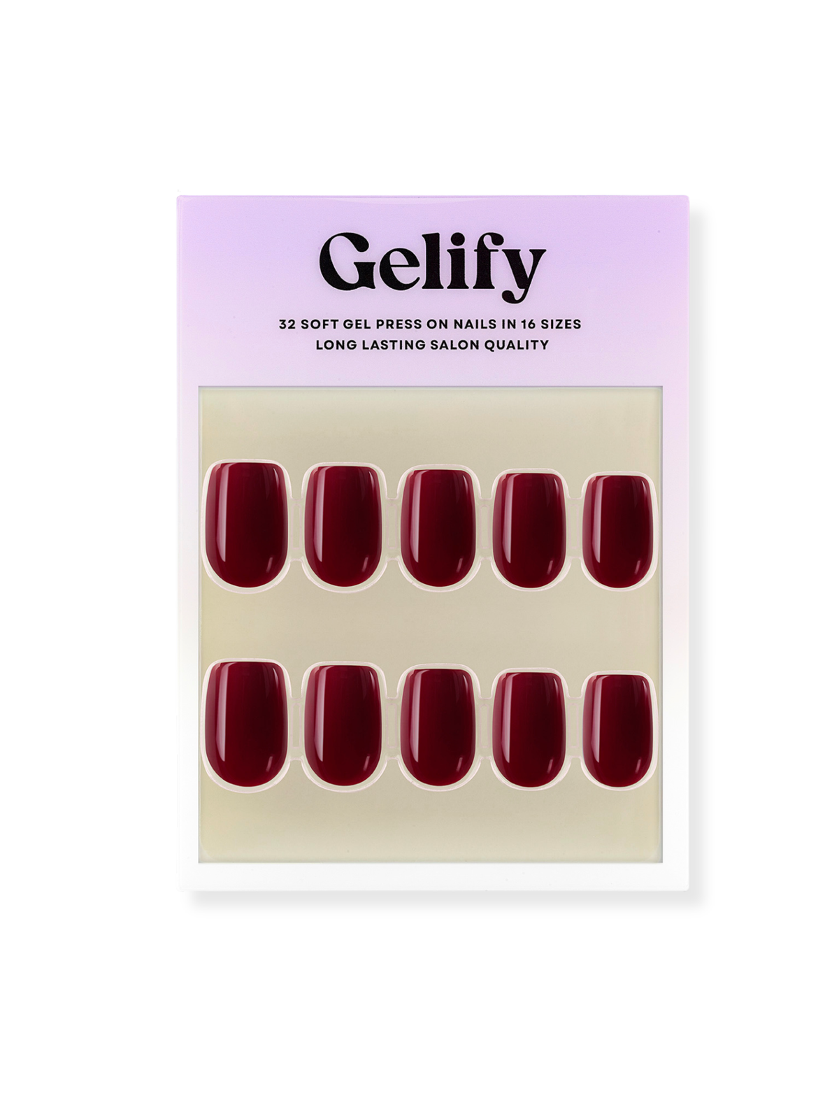 Burgundy squoval