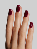 Burgundy squoval
