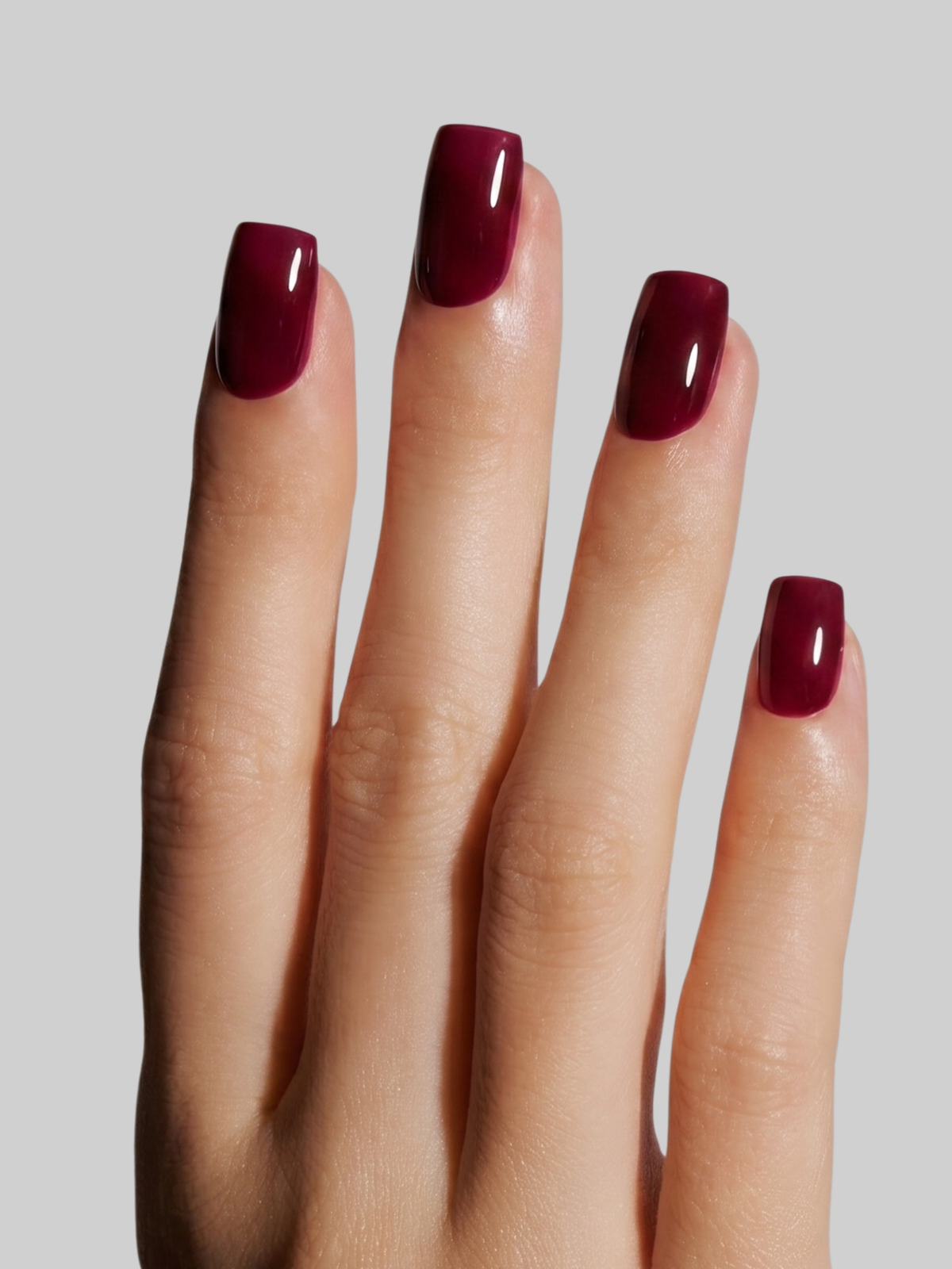 Burgundy squoval